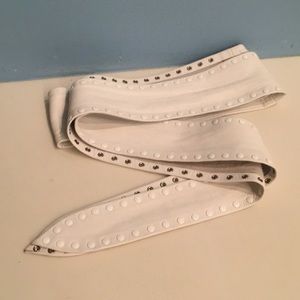 SOLD OUT White IRO Leather Stud Belt.